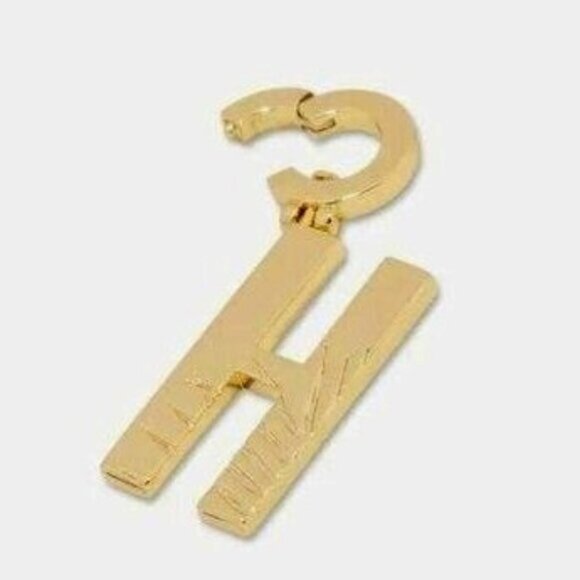Gorjana Parker Charm Alphabet  Initial H 18K Gold Plated - Picture 2 of 11